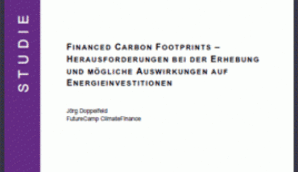 Studie zu begrenzten Möglichkeiten des CO2-Fußabdrucks im Finanzmarkt