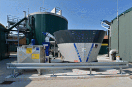 Forschungsbiogasanlage im Hessischen Biogas-Forschungszentrum. Foto: Fraunhofer IWES / Beushausen