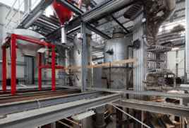 In der Versuchsanlage werden Wissenschaftler der TU Darmstadt zwei neuartige Verfahren zur CO2-Abscheidung erforschen. Foto: Thomas Ott/TU Darmstadt