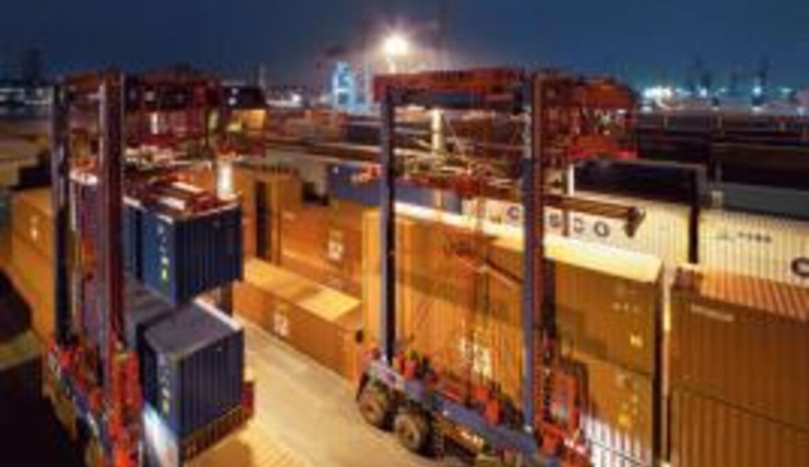 Grüne Seehäfen und Containerterminals in Europa