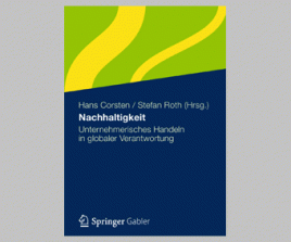 Buch: Nachhaltigkeit: Unternehmerisches Handeln in globaler Verantwortung. Cover-Bild: Gabler Verlag 2012