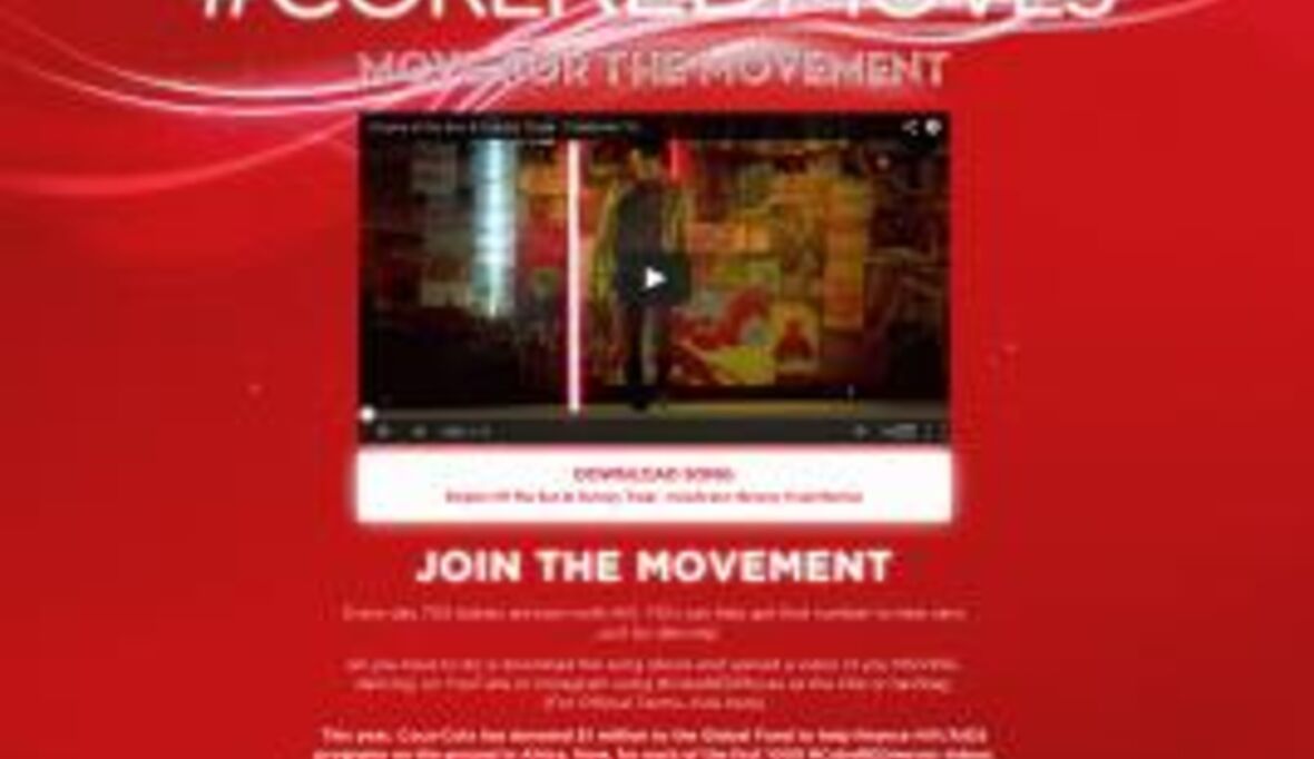Aids-Initiative MOVE von Coca-Cola und RED