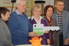 Schlüsselübergabe an die ersten Bewohner im Rahmen einer Feierstunde am 22. Februar 2013. Foto: Stadt Pirmasens