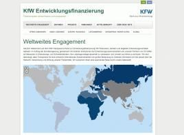 Die KfW erläutert auf neuem Transparenz-Portal ihre Entwicklungsprojekte weltweit, Bild: screenshot