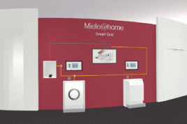 Als erster Hersteller präsentiert Miele auf der IFA die Smart-Grid fähige Hausgeräte, die automatisch den günstigsten Stromtarif nutzen. Foto: Miele