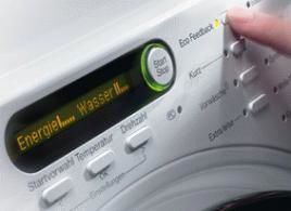Waschmaschine mit Eco Feedback Funktionstaste, Bild: Miele
