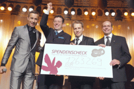 Riesenerfolg bei der 7. Benefiz-Gala zugunsten der McDonald's Kinderhilfe Stiftung: 1.263.269 Euro kamen zusammen. Foto: Mc Donald´s Deutschland