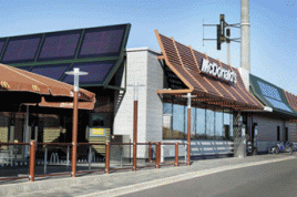 McDonald's Energieeffizienz-Restaurant (EE-Tec) in Achim bei Bremen. Foto: Mc Donald´s Deutschland 