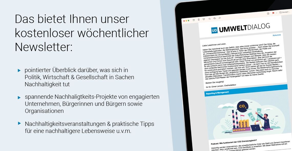 UmweltDialog Newsletter Anmeldung