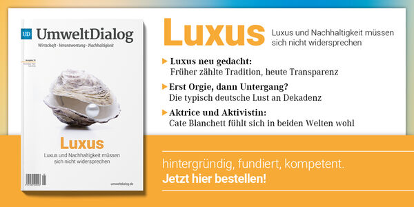 Newsletter Banner UmweltDialog Magazin Luxus