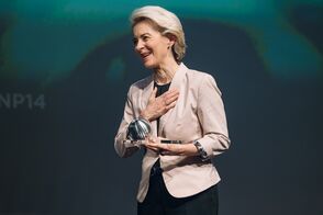 Ursula von der Leyen wurde für den Europäischen Grünen Deal ausgezeichnet.