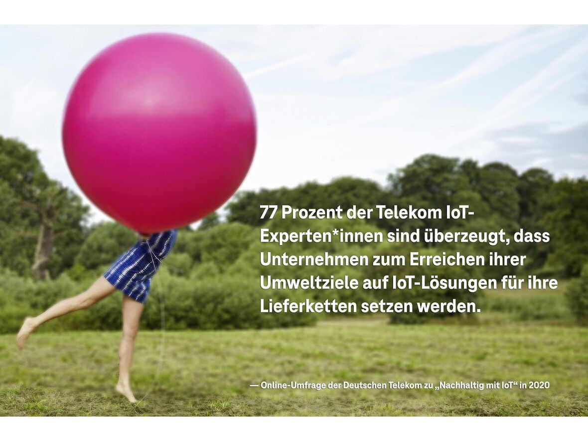 Interne Umfrage der Deutschen Telekom zum Thema „Nachhaltig mit IoT" in 2020: IoT für Lieferketten