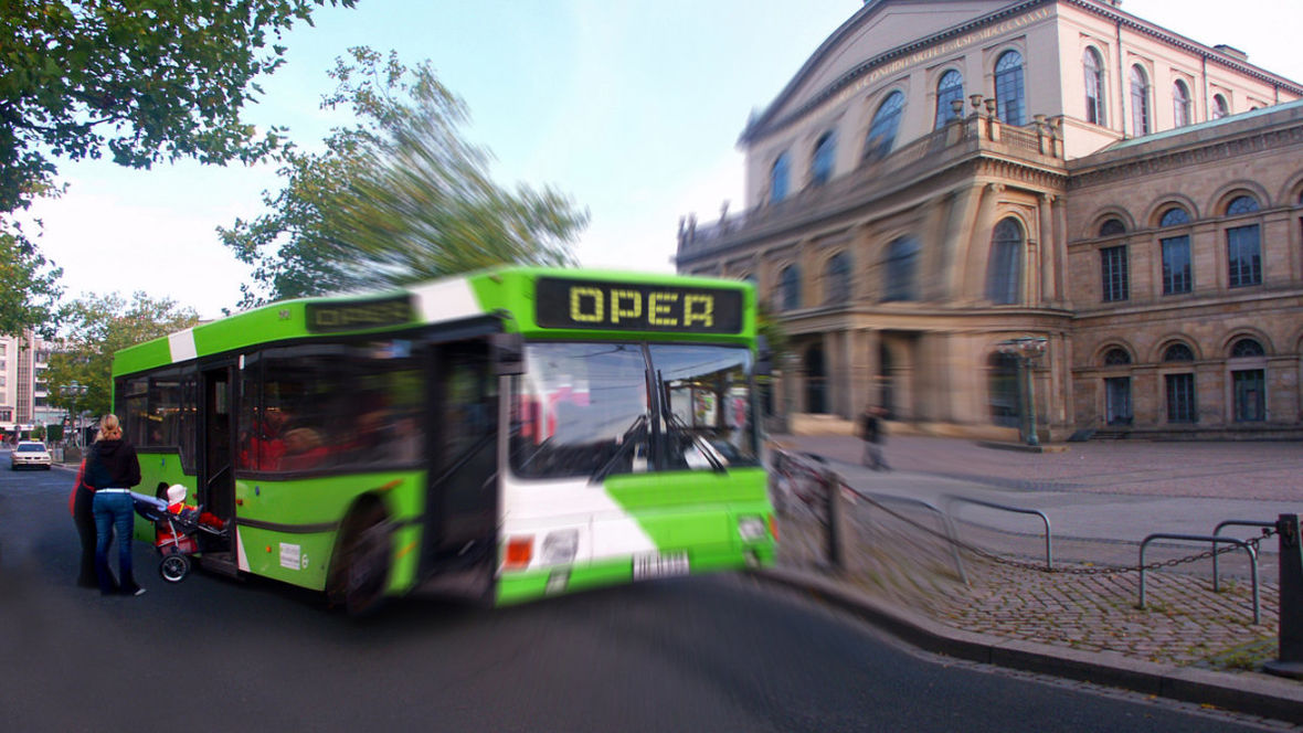 Veränderte Wahrnehmung der Umgebung bei beginnendem diabetischen Makulaödem.