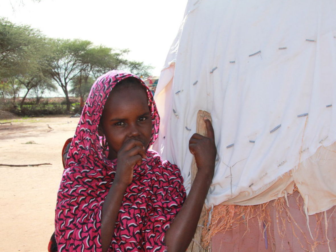 Ein Flüchtlingskind aus Somalia.