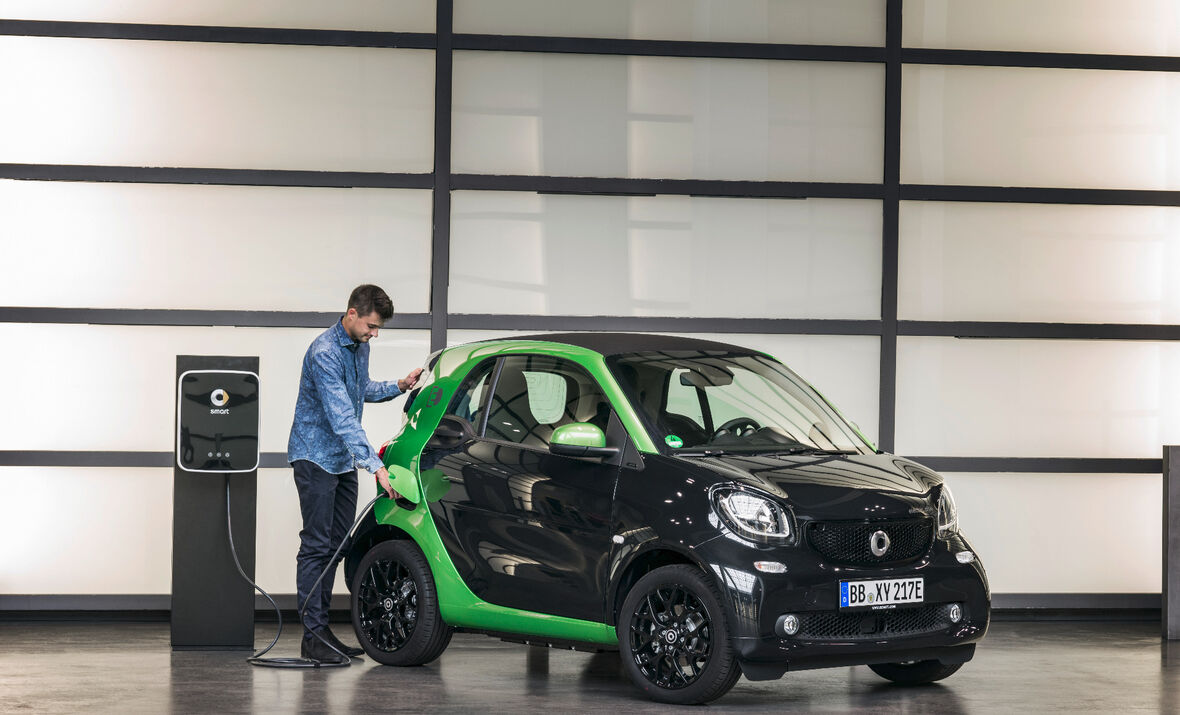 Als kleiner Cityflitzer konzipiert: Der smart fortwo electric drive. (Foto: Daimler)